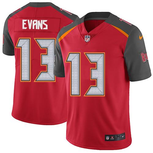 Nike Buccaneers #13 Mike Evans Red Team Color Youth Stitched NFL Vapor Untouchable Limited Jersey
